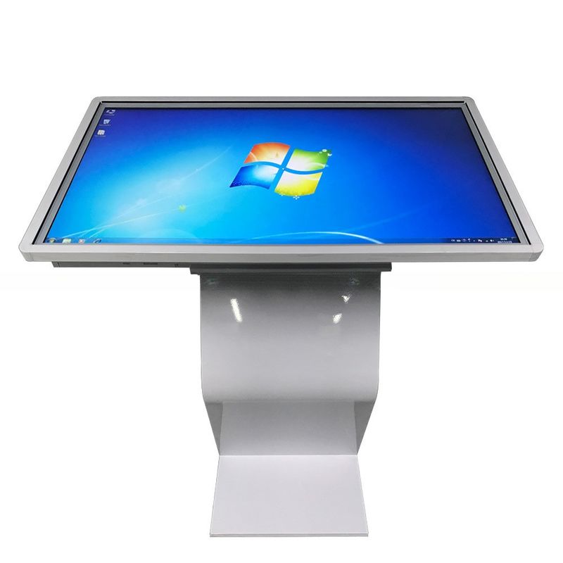 standing 43" inch all-in-one multi touch monitor interactive information advertising LCD kiosk with Android/Win11 OS