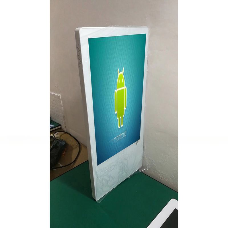 Wall 24" inch LCD multi touch interactive Android kiosk with RFID card reader