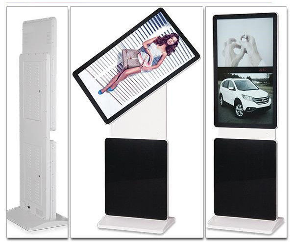 4K UHK 50" 49" inch floor stand rotating LCD monitor TFT wifi network advertising playback screen totem TV with Android OS