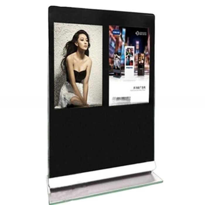 55'' 2 In 1 Dual LCD Touchscreen Digital Display Totem Signage Floor Stand