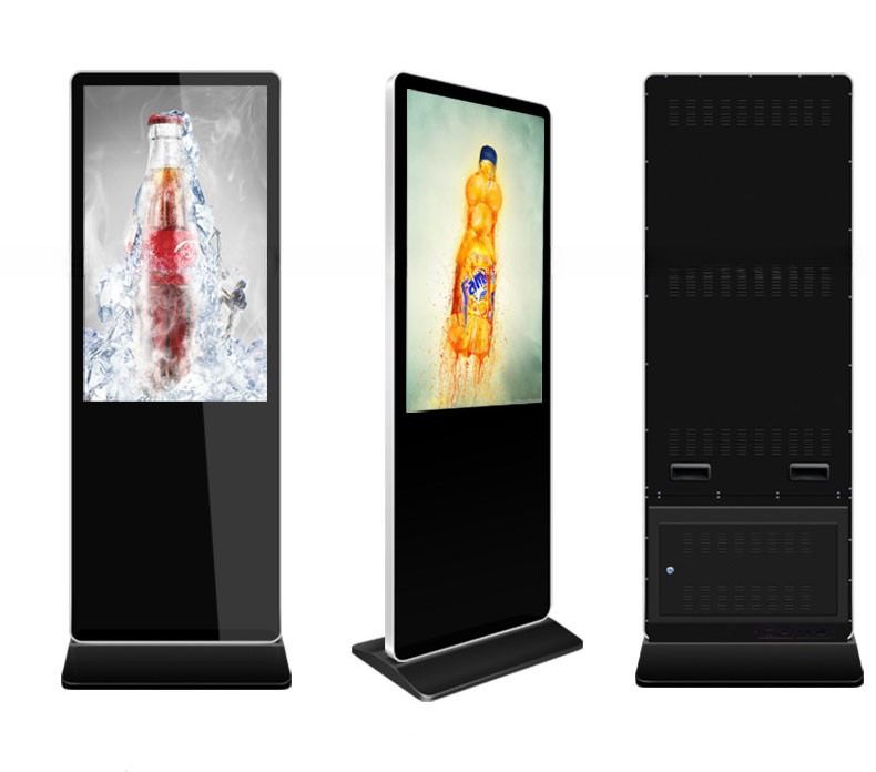 55" Inch alone Standing totem LCD Advertising Display Monitor with single board PC version