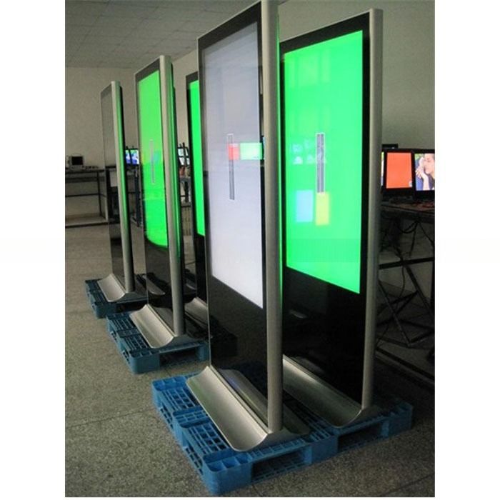 Lobby floor standing 46inch LCD loop AD video totem display player