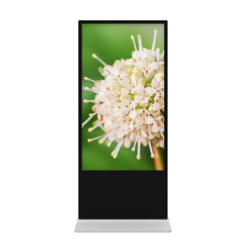 UHD 65 Inch Capacitive Touchscreen Advertising Display With WIFI Network Android OS
