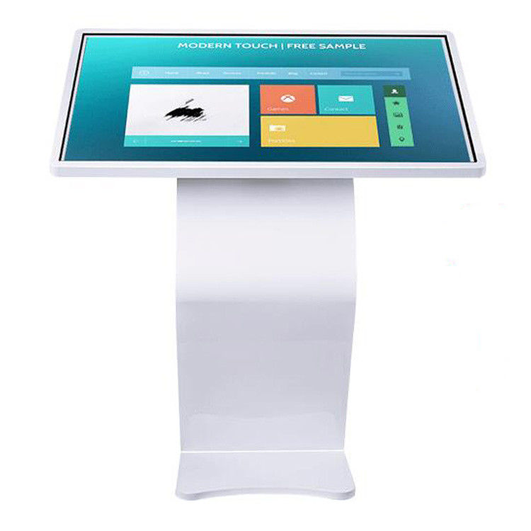 43 Inch Horizontal Capacitive Touch Screen Query Machine LCD Self Service Kiosk 450nits