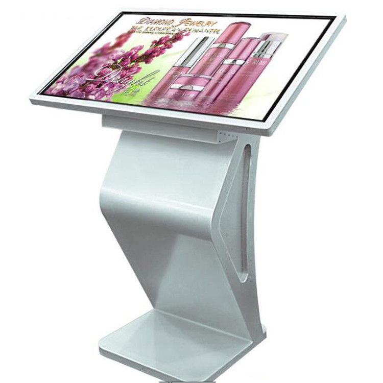 Horizontal 55 Inch Capacitive Touch Screen LCD Self Service Kiosk Full Viewing Angle