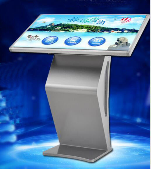 43 Inch Horizontal Infrared Touch Screen Query Machine LCD Self Service Kiosk 450nits