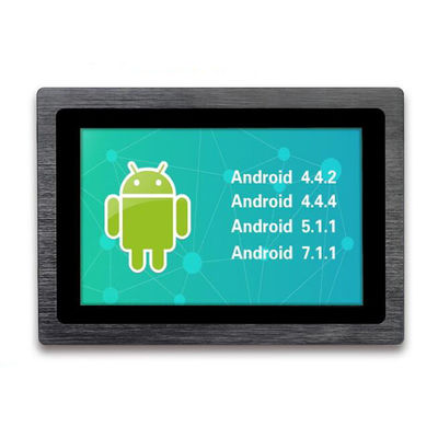 Rugged Industrial Embedded Open Frame 7 Inches Black Pure Flat Capacitive Touch Screen LCD Monitor 12V 24V