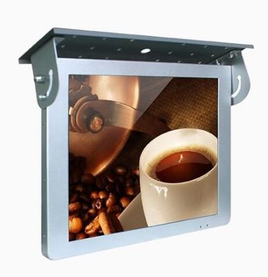 Metal 17 Inch Auto Car Bus Monitor LCD 4G Android TV For Advertising Video Display