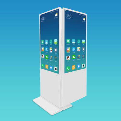 43 Inch Dual Sided Screens Floor Standing LCD Advertising Diaplay