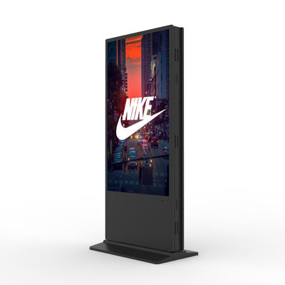 Floor Standing 65 Inch Double Sided LCD LED Advertising Display Android OS