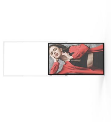 43 Inch Dual Sided Hanging LCD Advertising Display Ultra Bright Network Connected